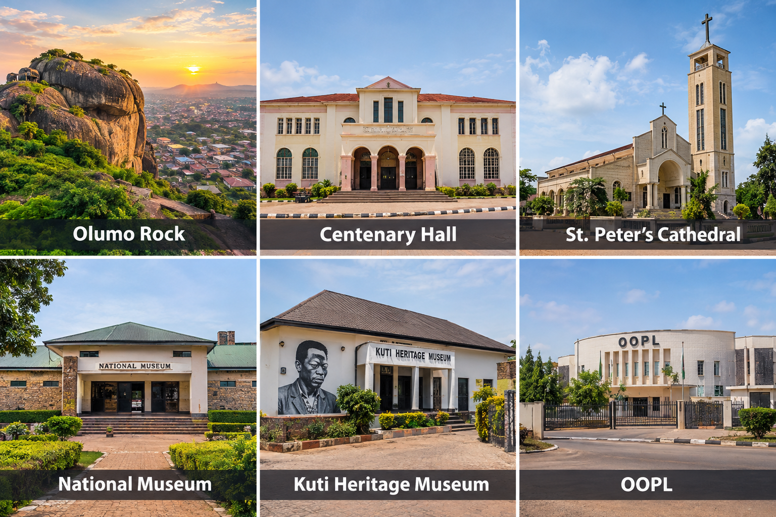 Bildcollage: Ein oder zwei Tage in Abeokuta