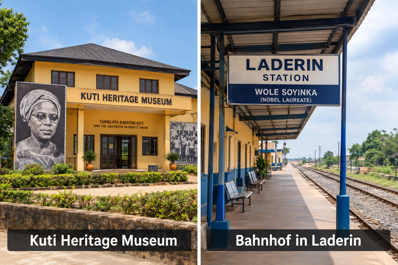 Bildcollage: Geschichte und Kultur von Abeokuta