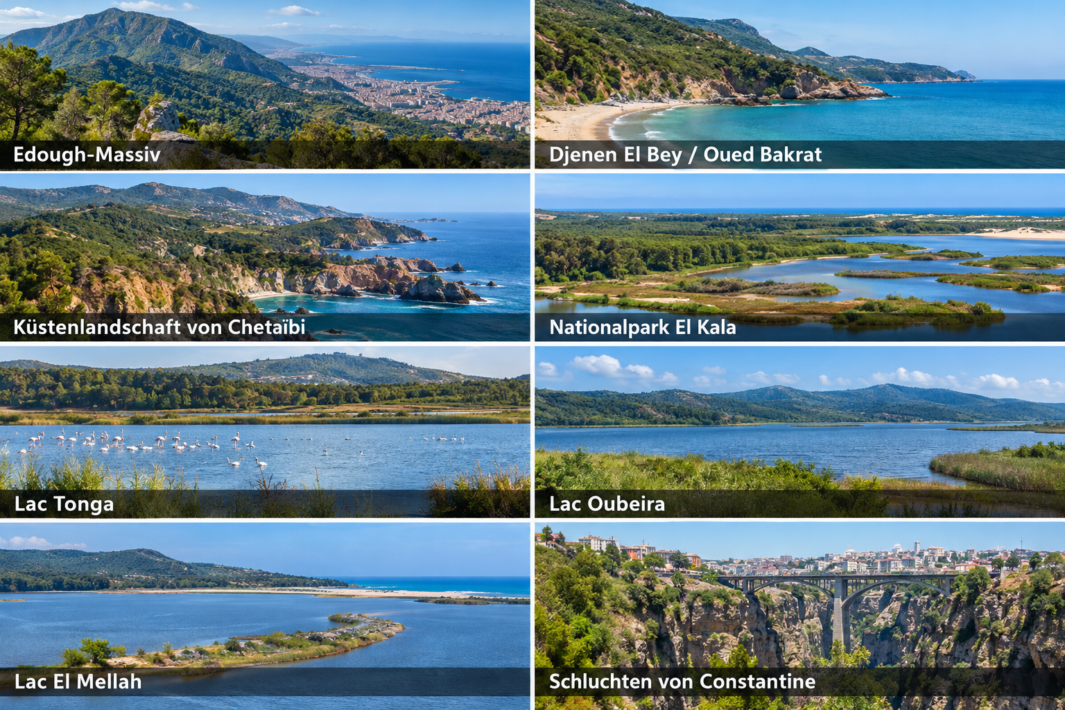Bildcollage: Ausflüge ab Annaba