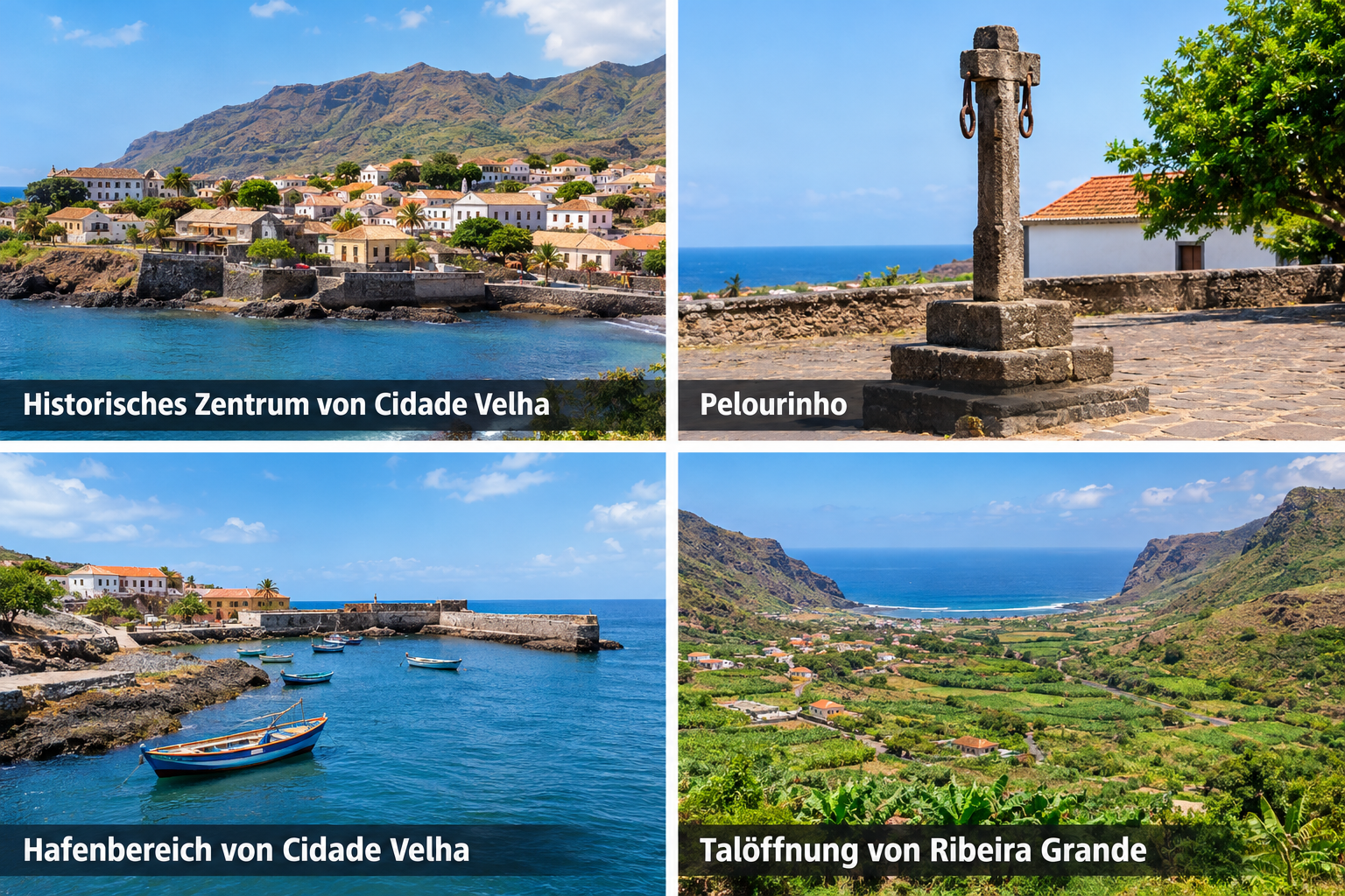 Bildcollage: Warum Cidade Velha UNESCO-Welterbe ist