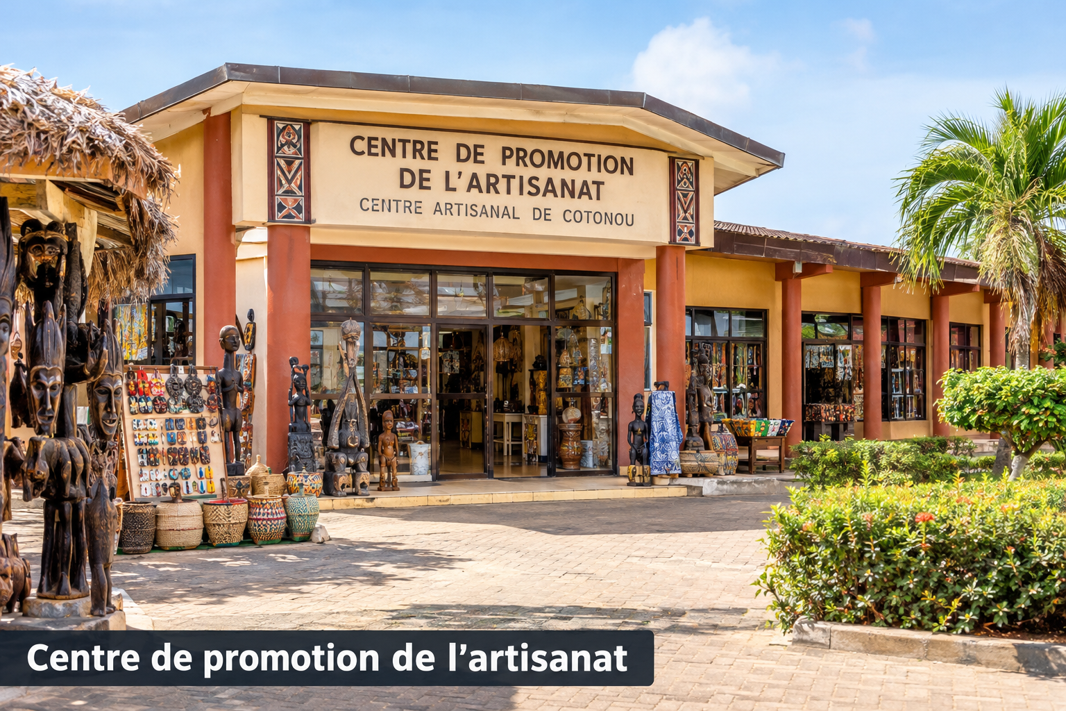 Bildcollage: Shopping und Einkaufen in Cotonou