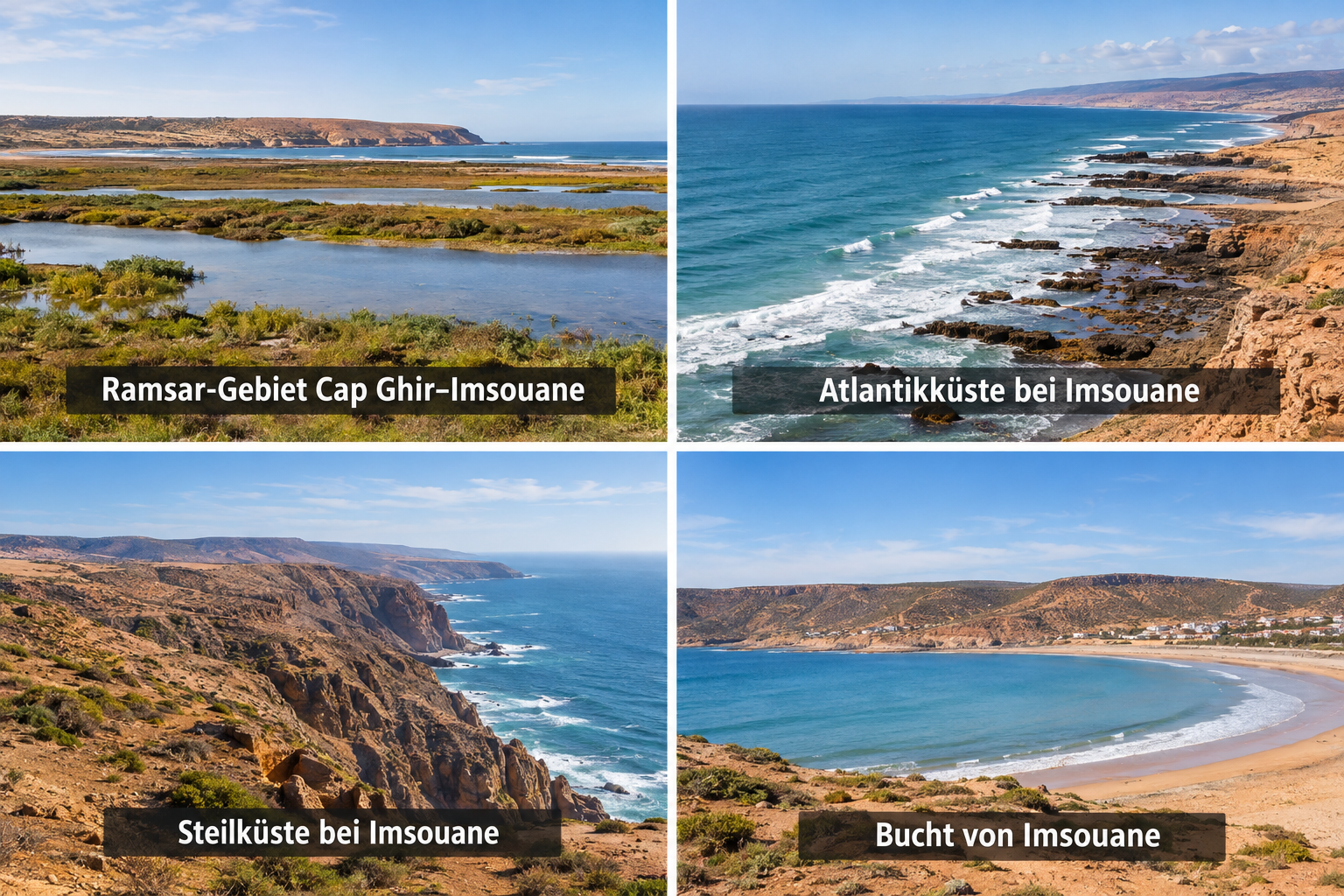 Bildcollage: Naturraum Cap Ghir–Imsouane