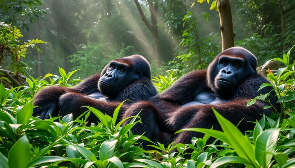 Berggorillas im Bwindi Gorillaschutzgebiet