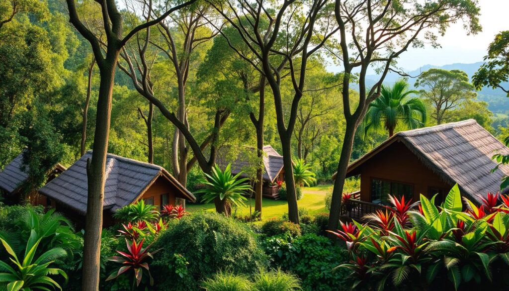 Öko-Lodges im Bwindi Nationalpark