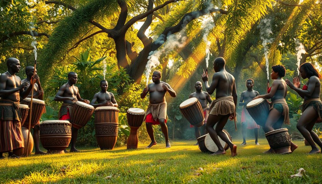 Afrikanische Trommeln und Rhythmen