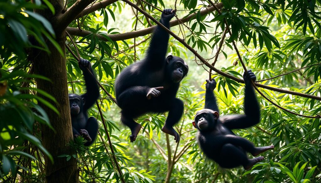 Schimpansen im Kibale National Park