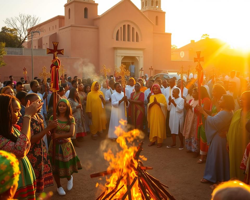 Äthiopische Osterfeiern Fasika