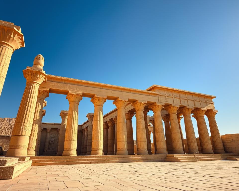 Architektur Luxor Tempel Säulen