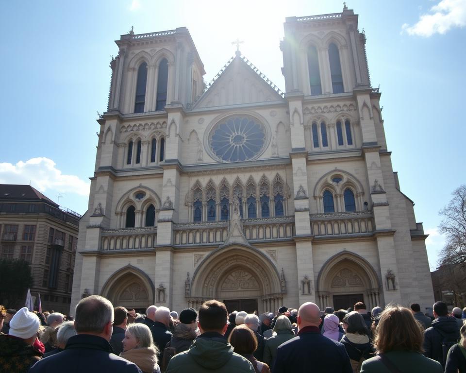 Friedensveranstaltungen bei Notre Dame de la Paix