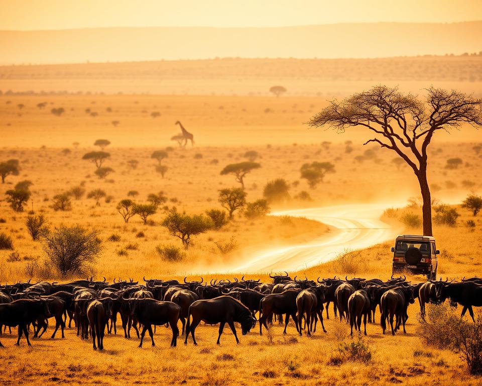 Kalahari Safari Wildbeobachtung
