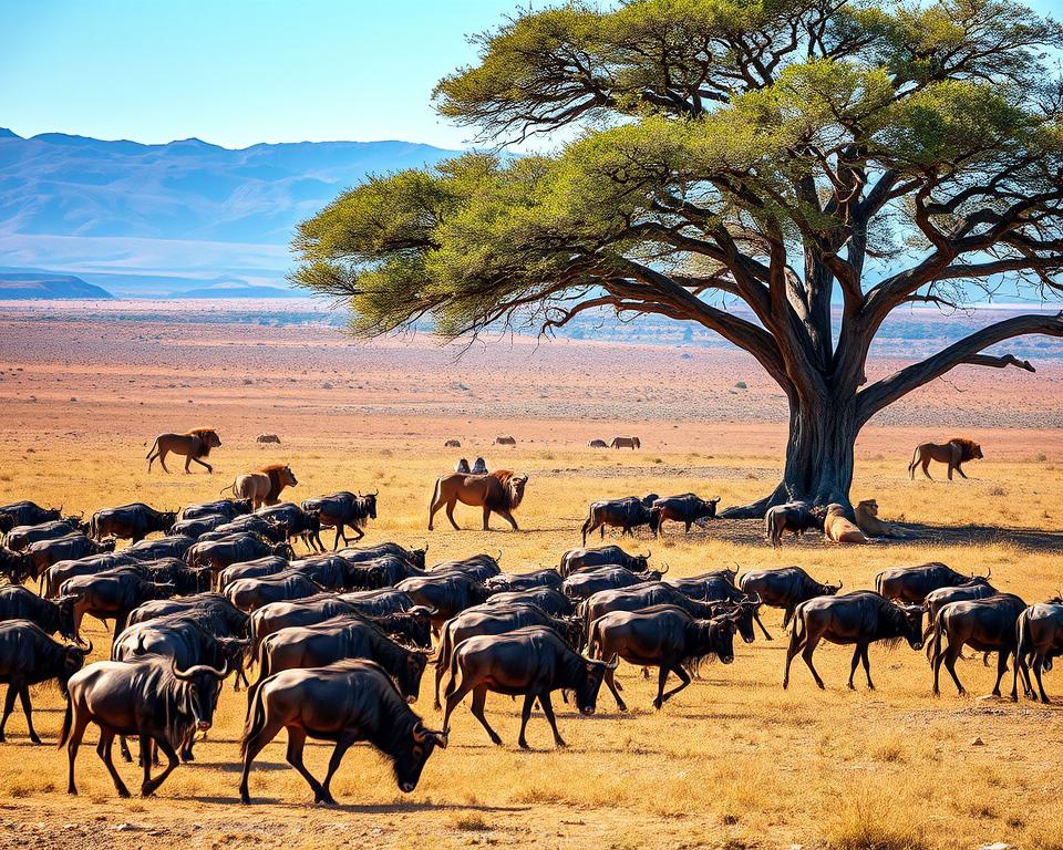 Kgalagadi Safari Wildbeobachtung