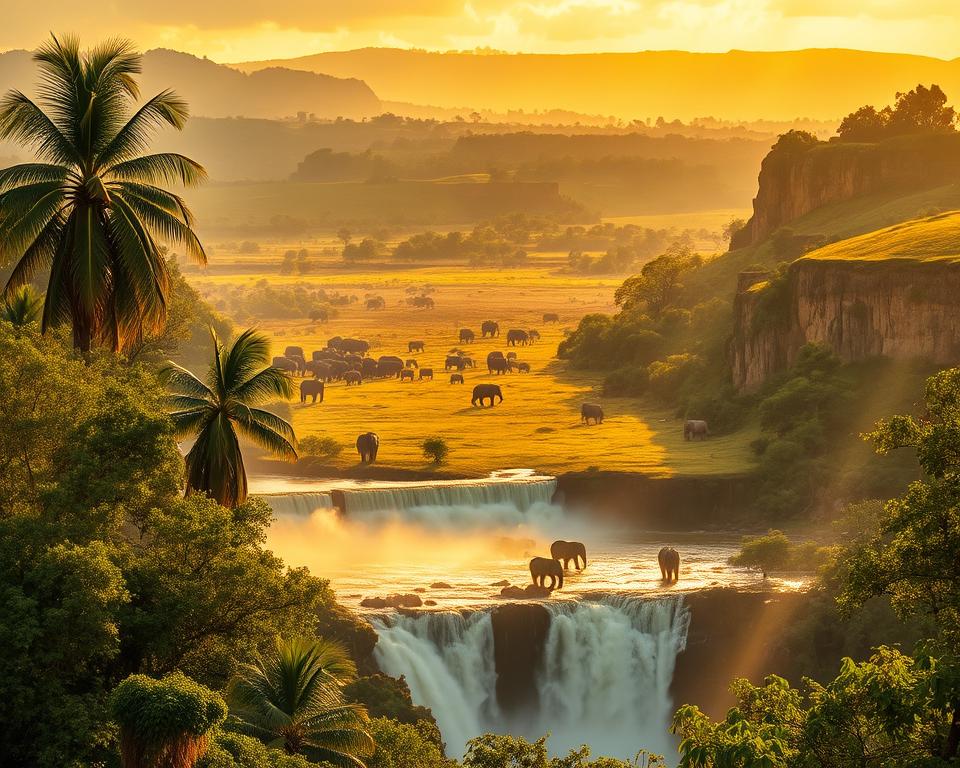 Klimazonen Murchison Falls Uganda