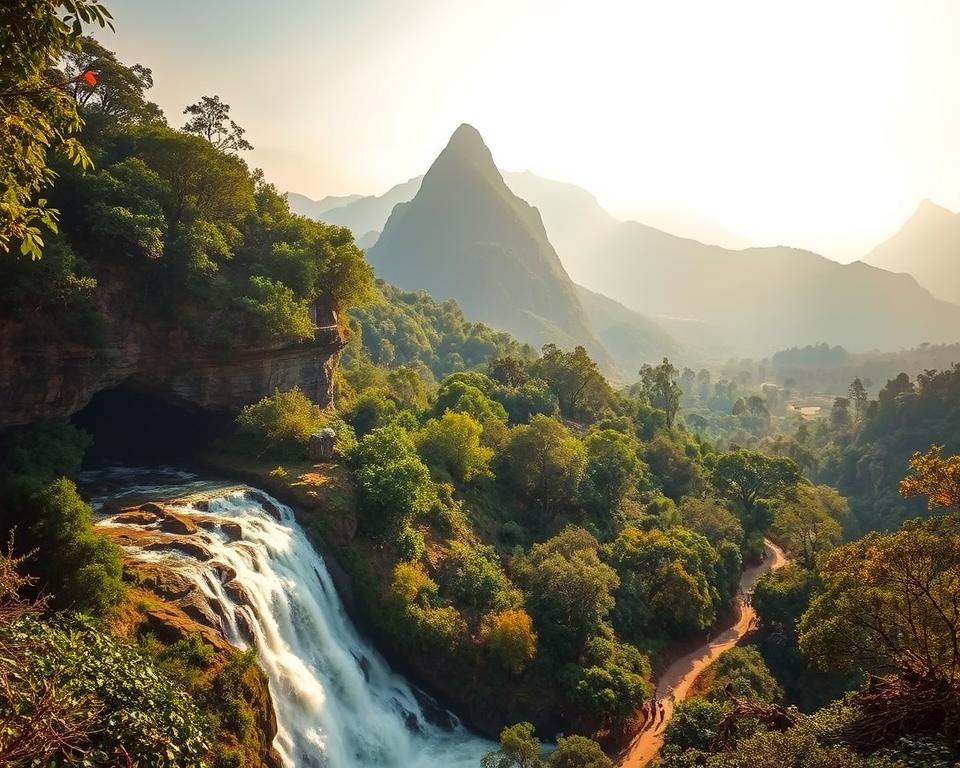 Nachhaltiger Tourismus Wasserfälle Afrika