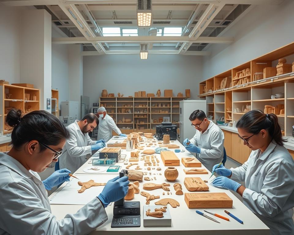 Restaurierungslabore für ägyptische Artefakte