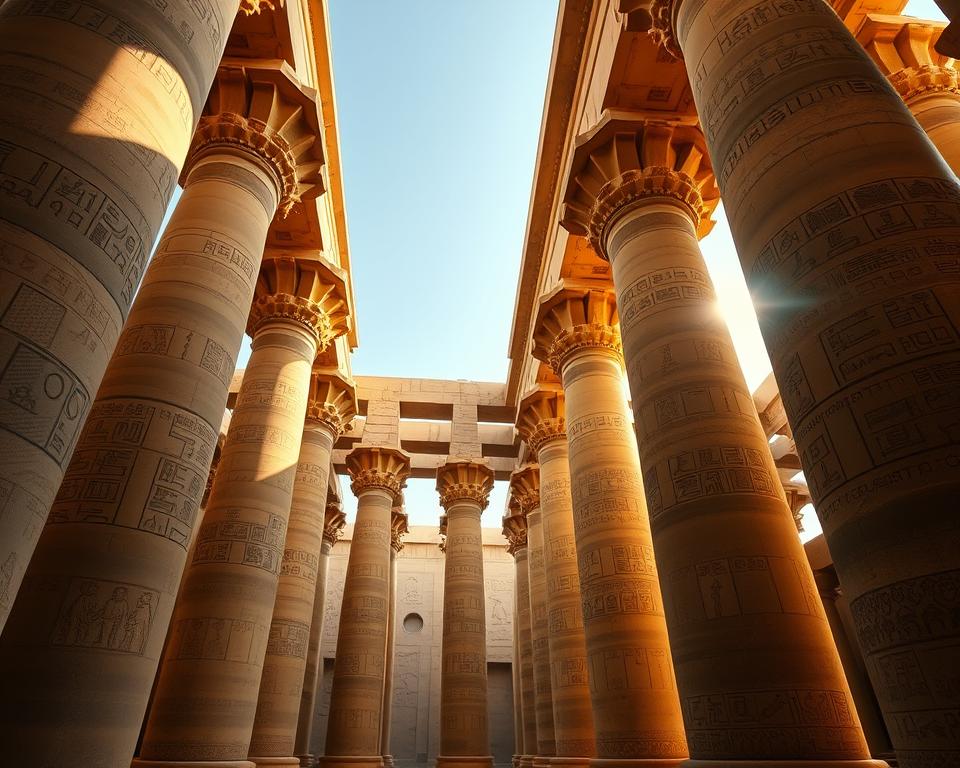 Säulenhallen Luxor Tempel Architektur