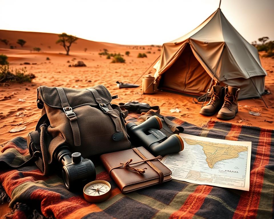 Safari-Ausrüstung Namibia
