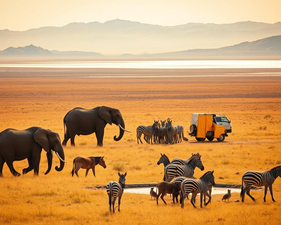 Safari Etosha Wildbeobachtung