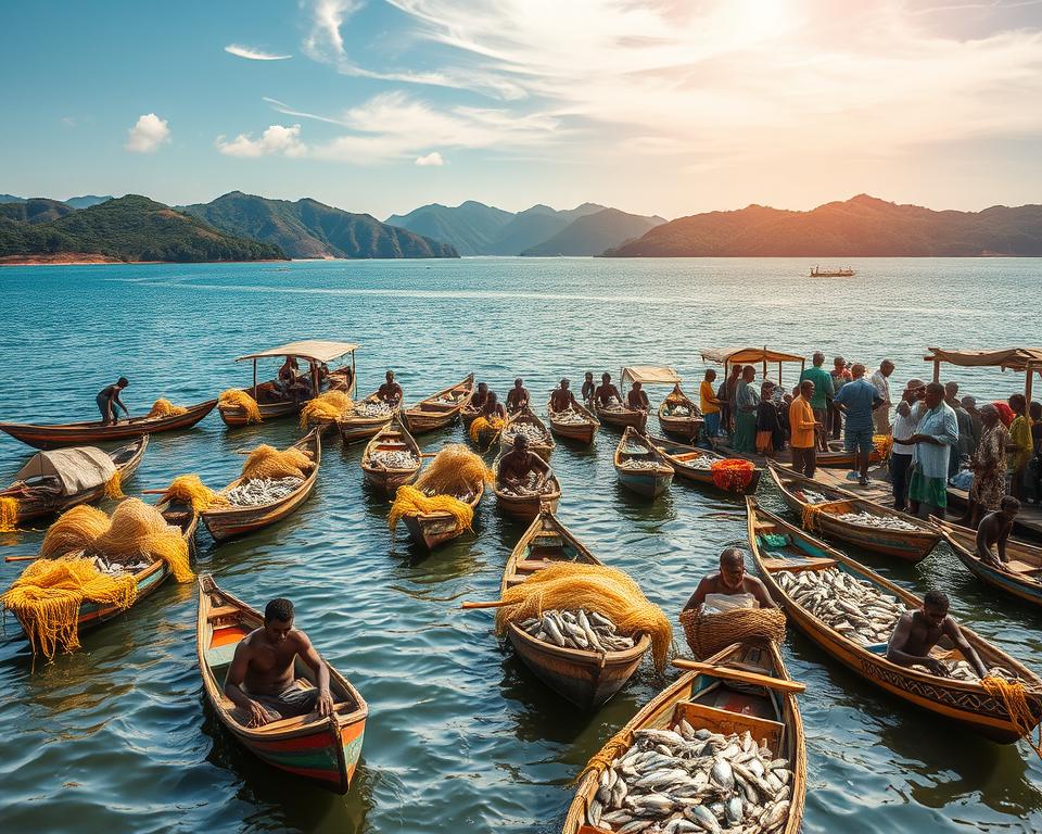 Tanganjikasee Wirtschaft und Fischerei