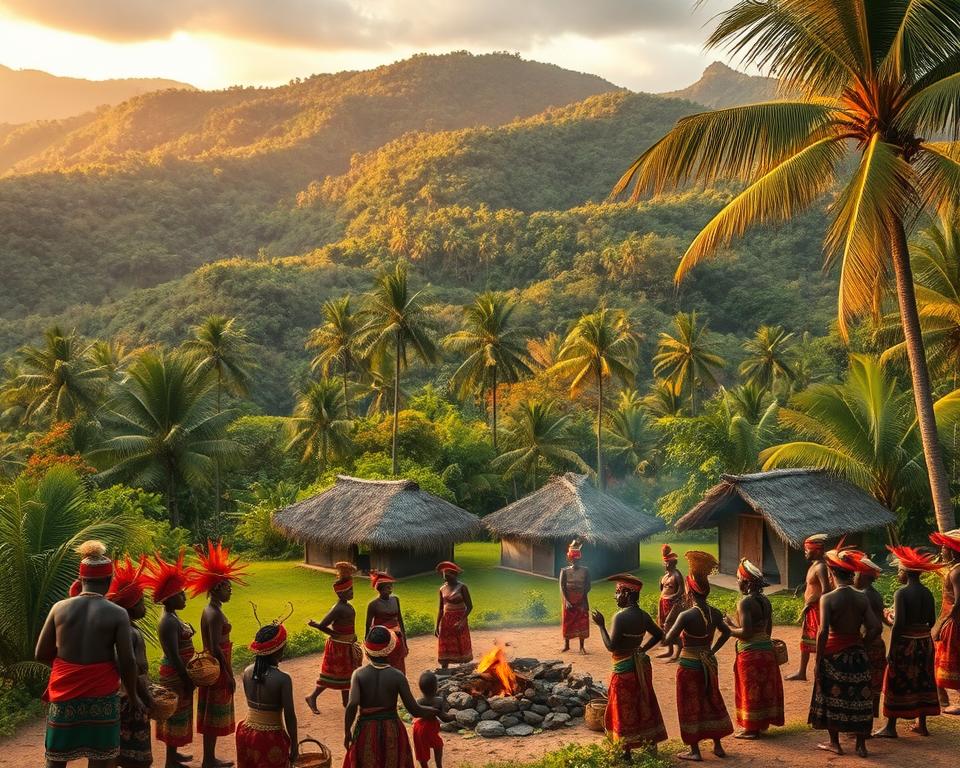 Traditionelle Kultur von Fernando Poo Island