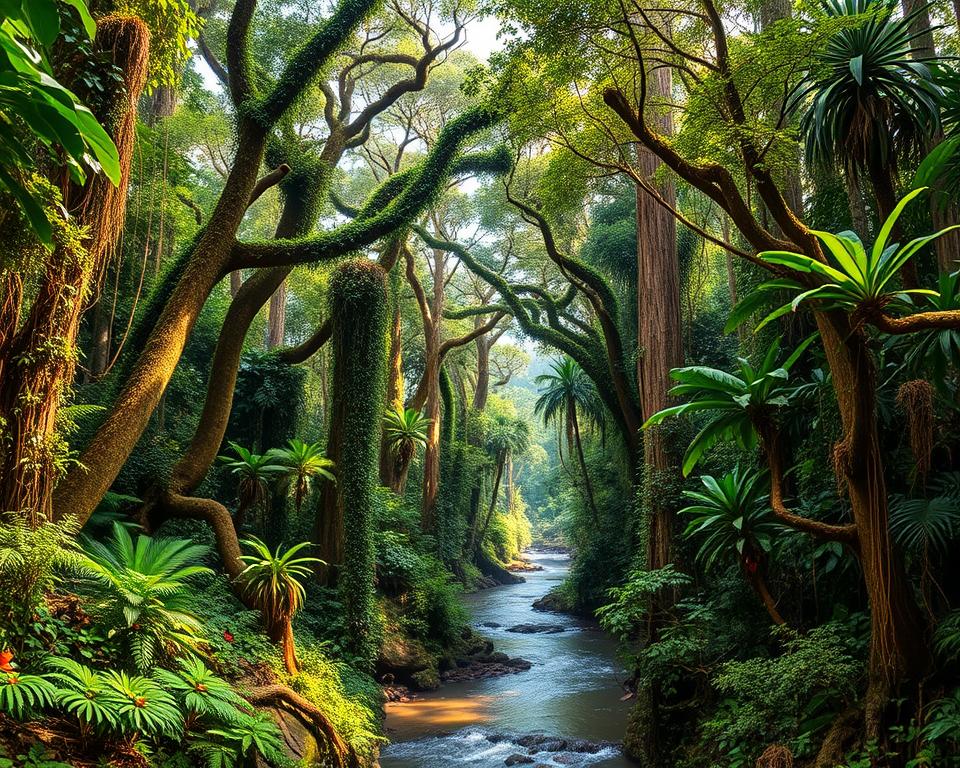 Tropischer Regenwald auf Fernando Poo Island