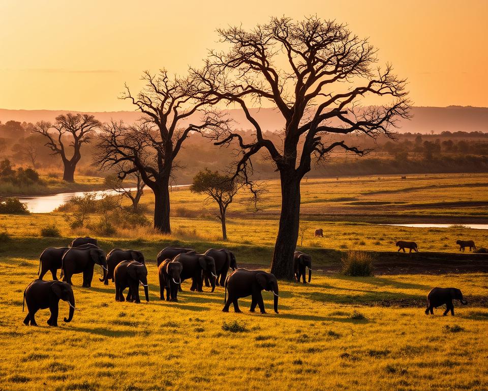 Wildtiere Luangwa Safari Sambia