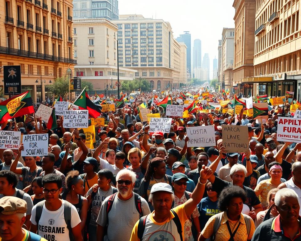 Anti-Apartheid-Bewegung Protest