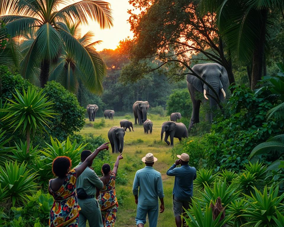 Benin Wildtierbeobachtung mit lokalen Guides