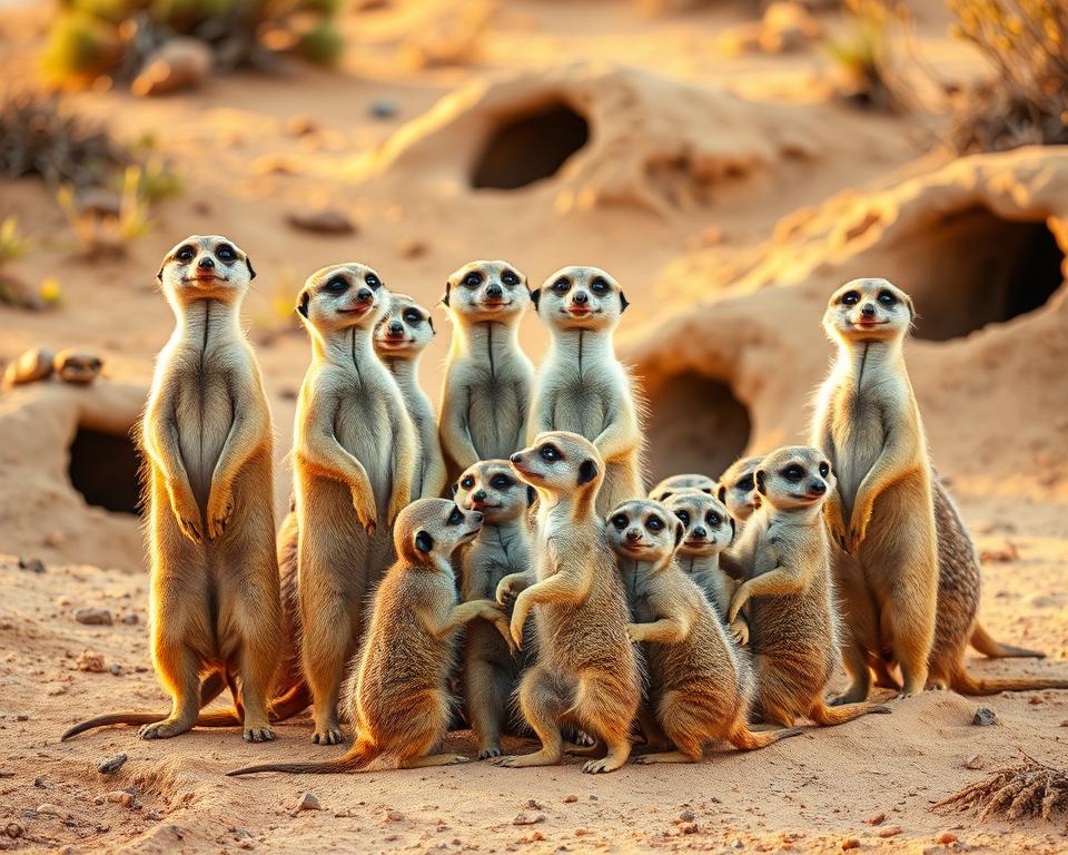 Erdmännchen Gruppenhierarchie