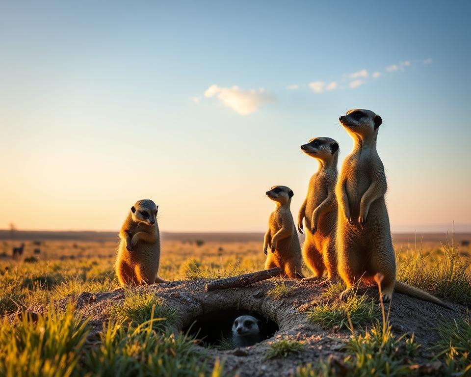 Erdmännchen Überlebensstrategien in der Savanne