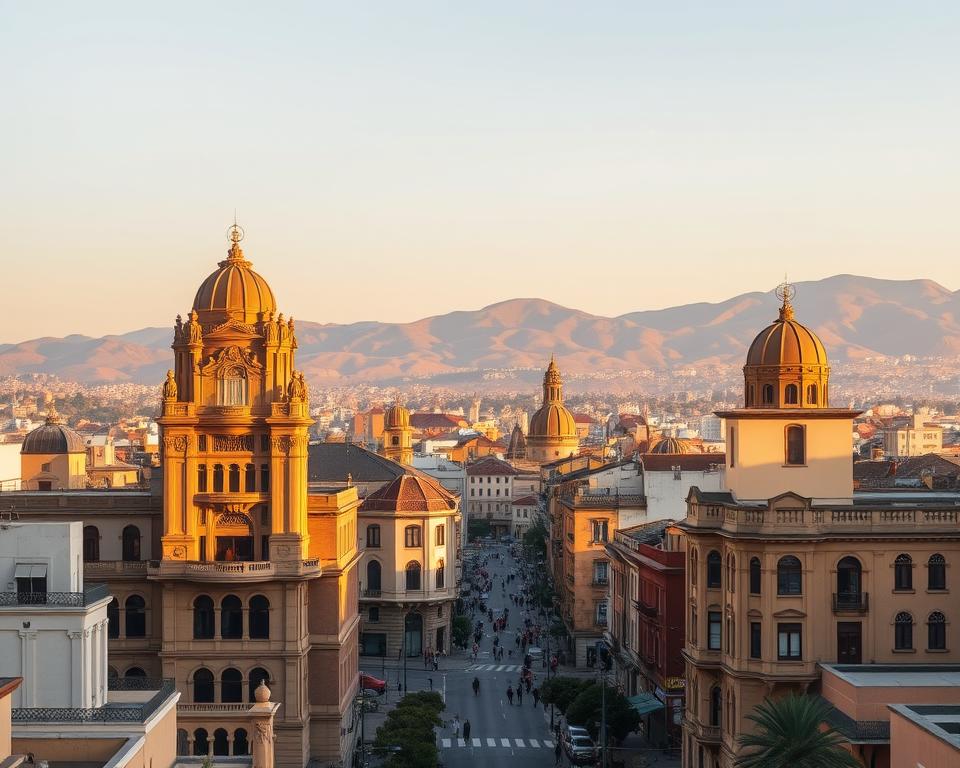 Geschichte Asmara Stadtpanorama