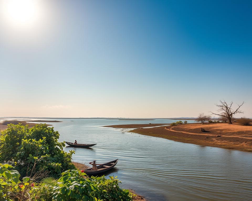Klimawandel am Niger Fluss
