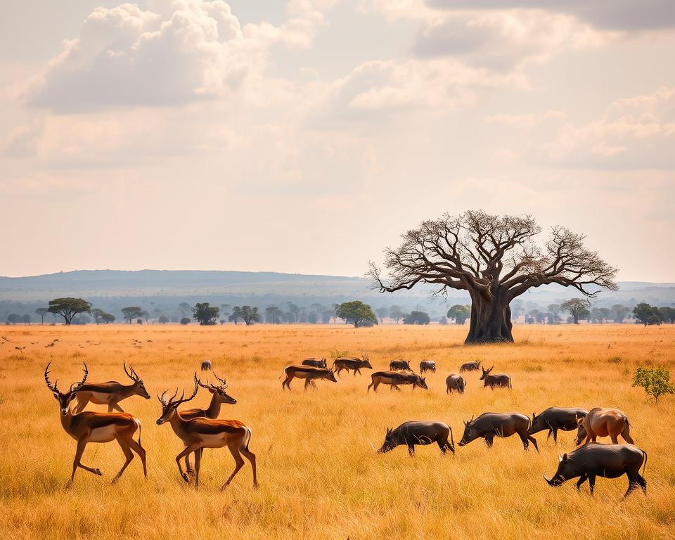 Savannen-Tiere in Liberia