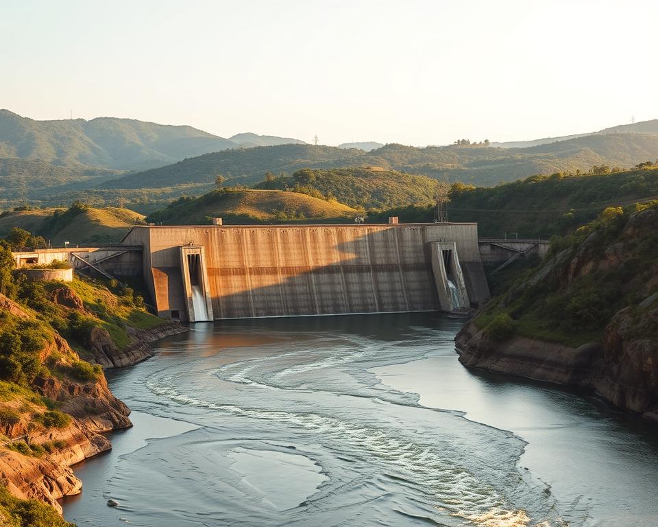 Staudämme am Niger Fluss