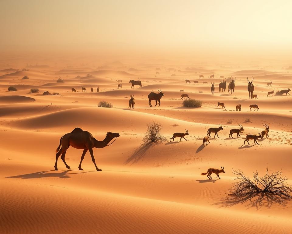 Wüstensäugetiere in der Sahara