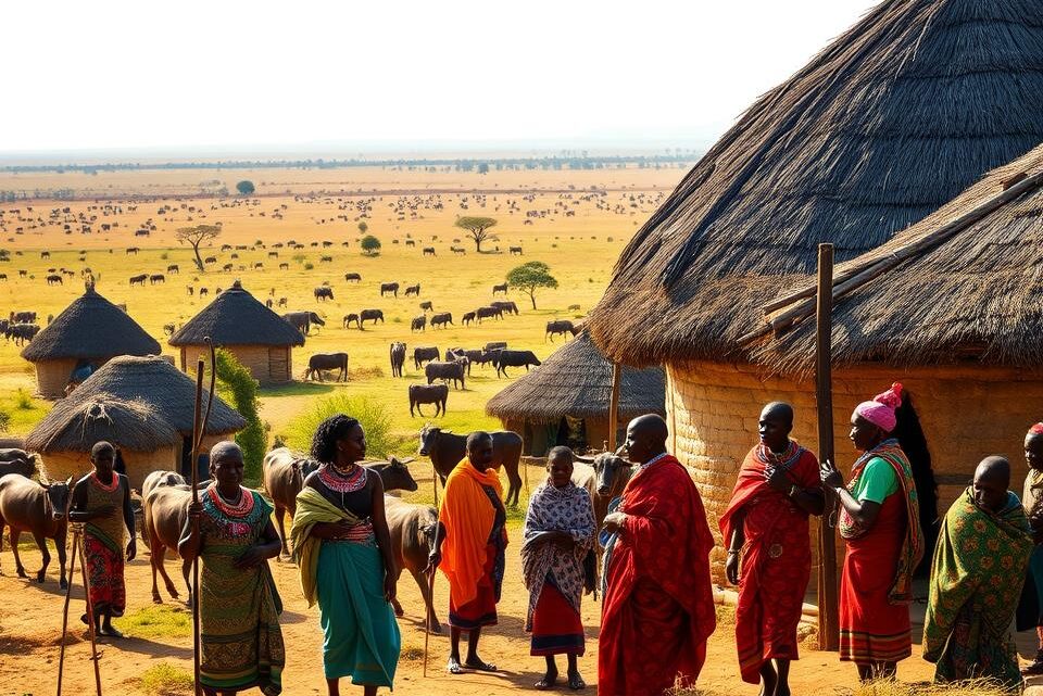 Massai-Dörfer Afrikas