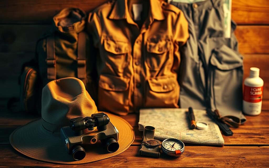 Safari-Kleidung Packliste
