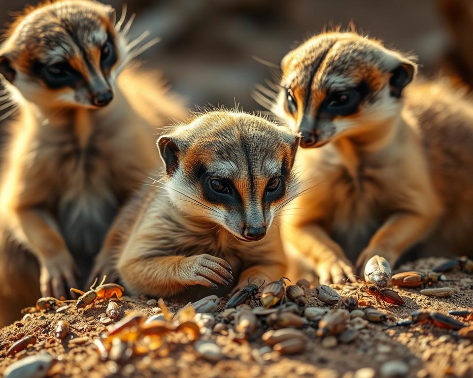 erdmännchen insekten
