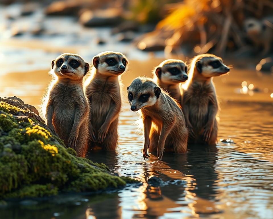 erdmännchen wasser nahrung foto