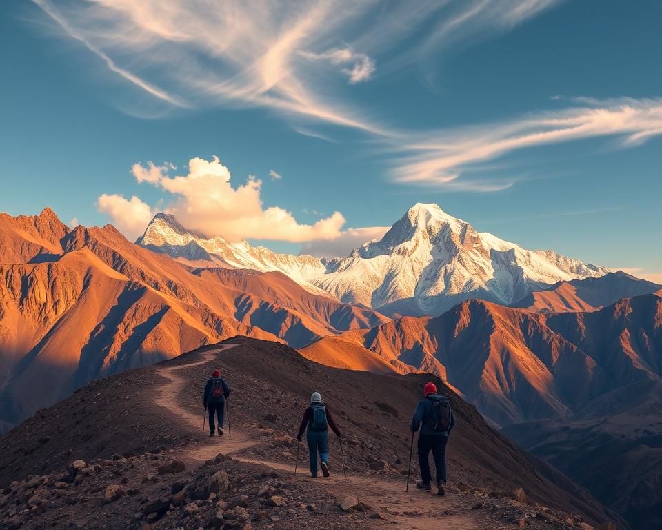 route zum djebel toubkal