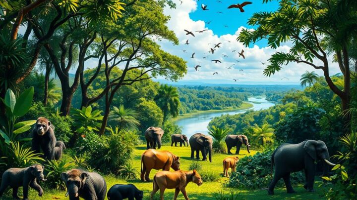 welche Tiere leben im Dschungel Afrikas