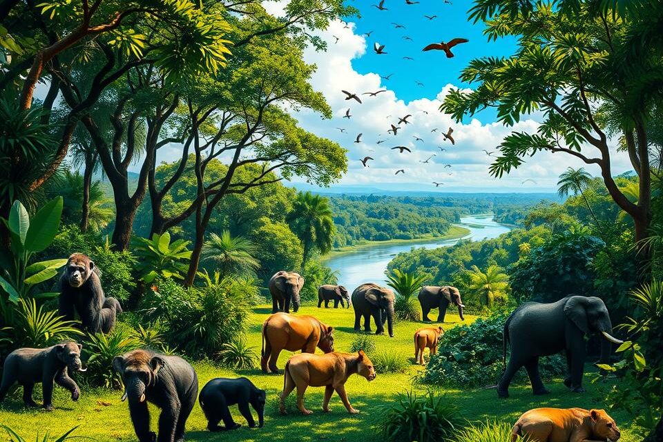 welche Tiere leben im Dschungel Afrikas