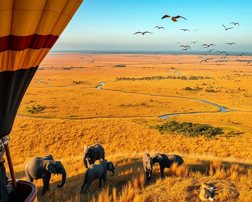 Tierbeobachtungen Vogelperspektive Serengeti Tierbeobachtungen Vogelperspektive Serengeti