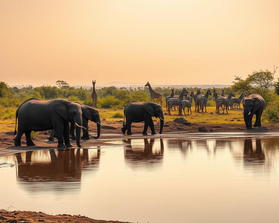 Tierbeobachtungen an Wasserstellen