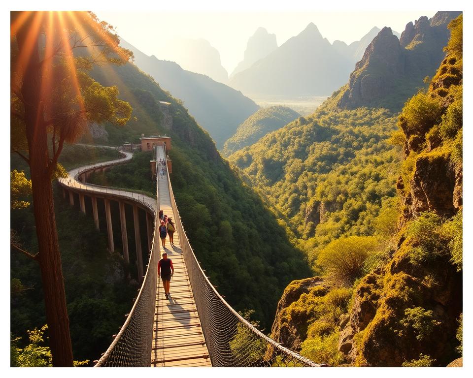 Wanderwege Tsitsikamma Suspension Bridge Wanderwege Tsitsikamma Suspension Bridge