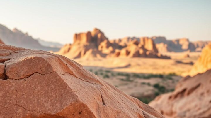 die rosafarbenen Sandsteinfelsen Jordaniens