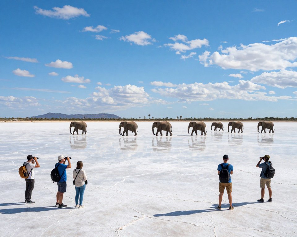 Aktivitäten im Makgadikgadi Pans Nationalpark