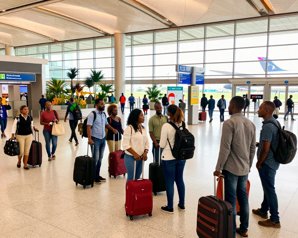 Ankunft in Madagaskar Flughafen