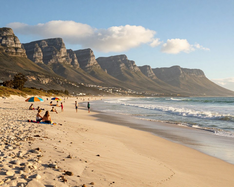 Camps Bay Strand mit Twelve Apostles Camps Bay Strand mit Twelve Apostles