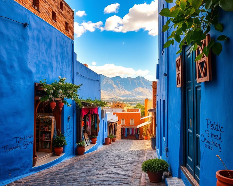 Chefchaouen Marokko blaue Gassen