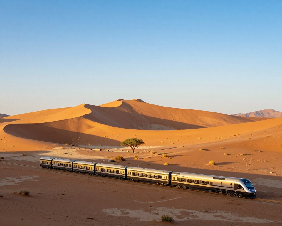Dune Express Namibia Zugreise durch Wüstenlandschaften